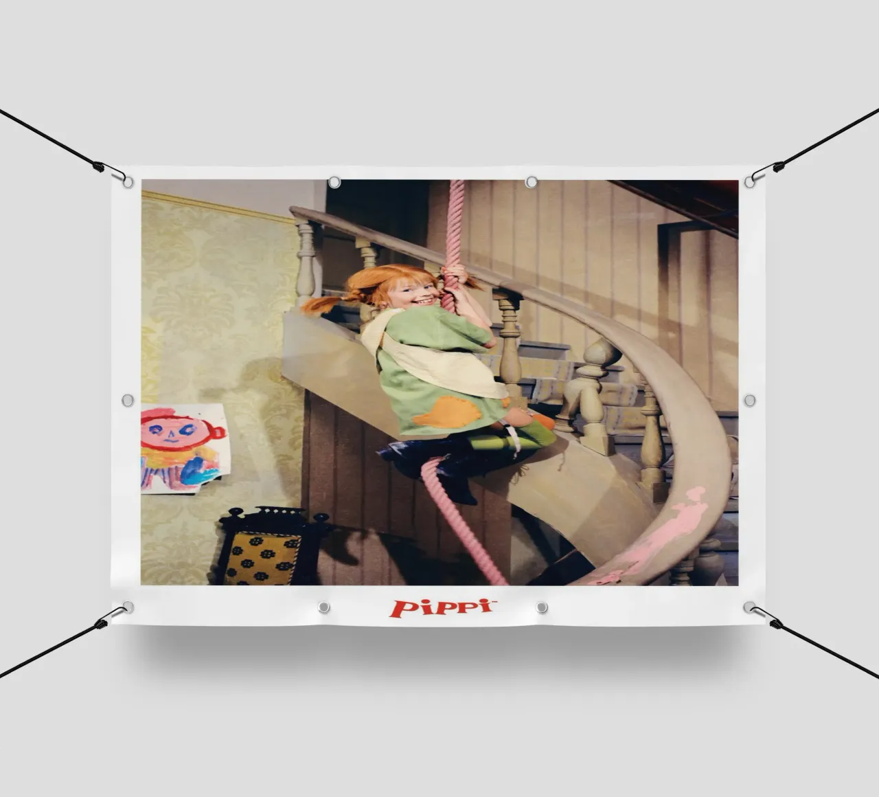 Pippi Calzelunghe si arrampica telo in pvc da Earl Beeman