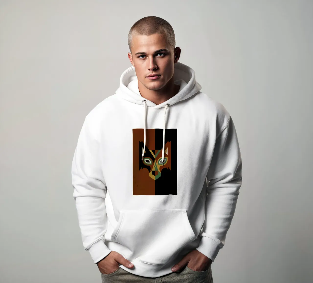 Wolf felpa con cappuccio da Oscar Odd Diodoro