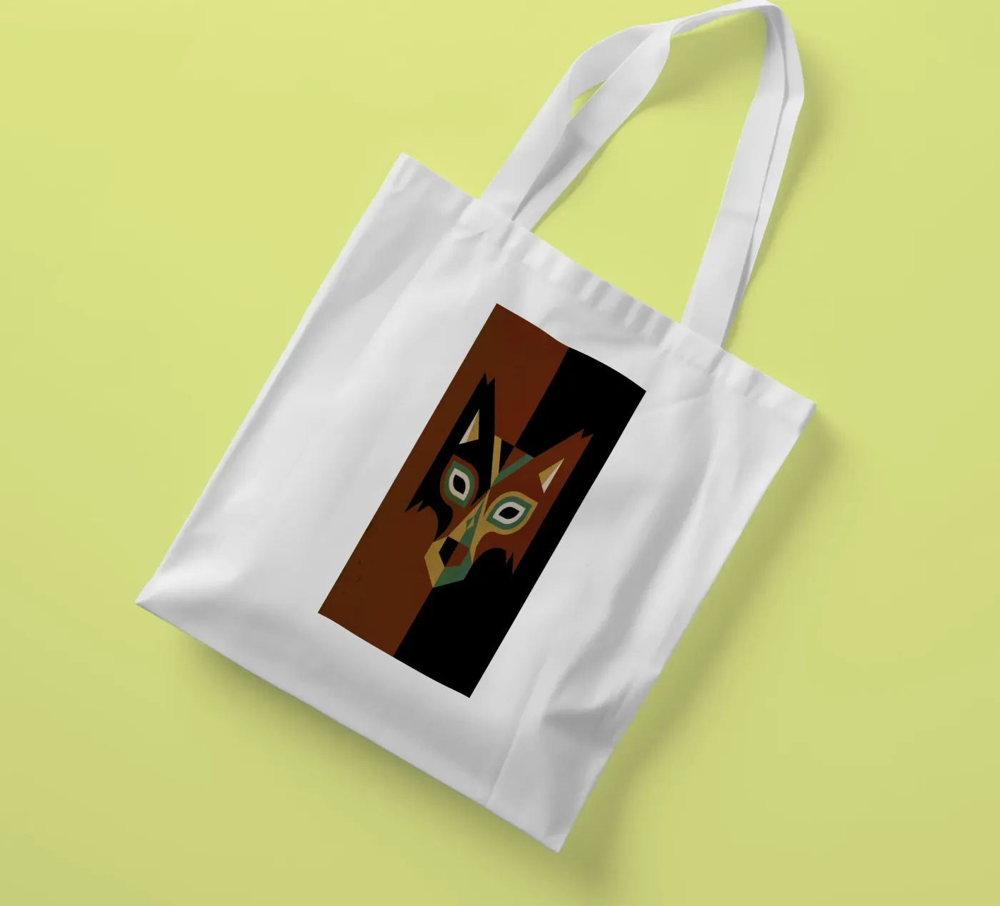 Wolf tote bag by Oscar Odd Diodoro