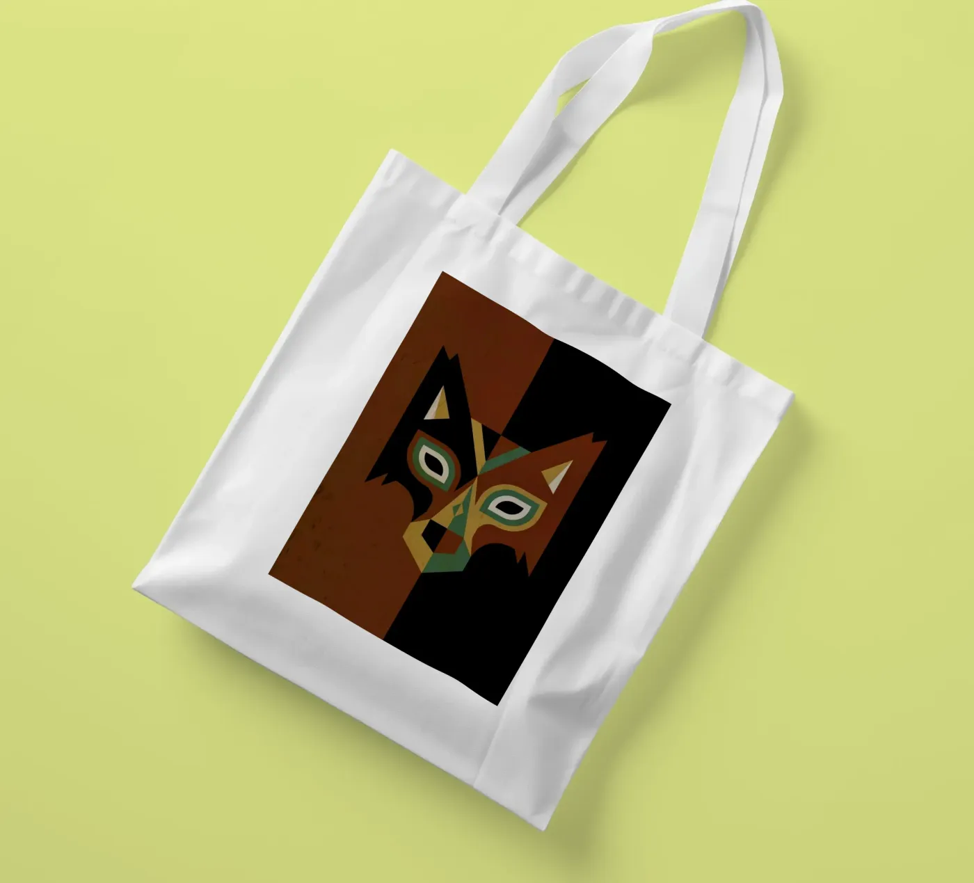 Wolf tote bag by Oscar Odd Diodoro