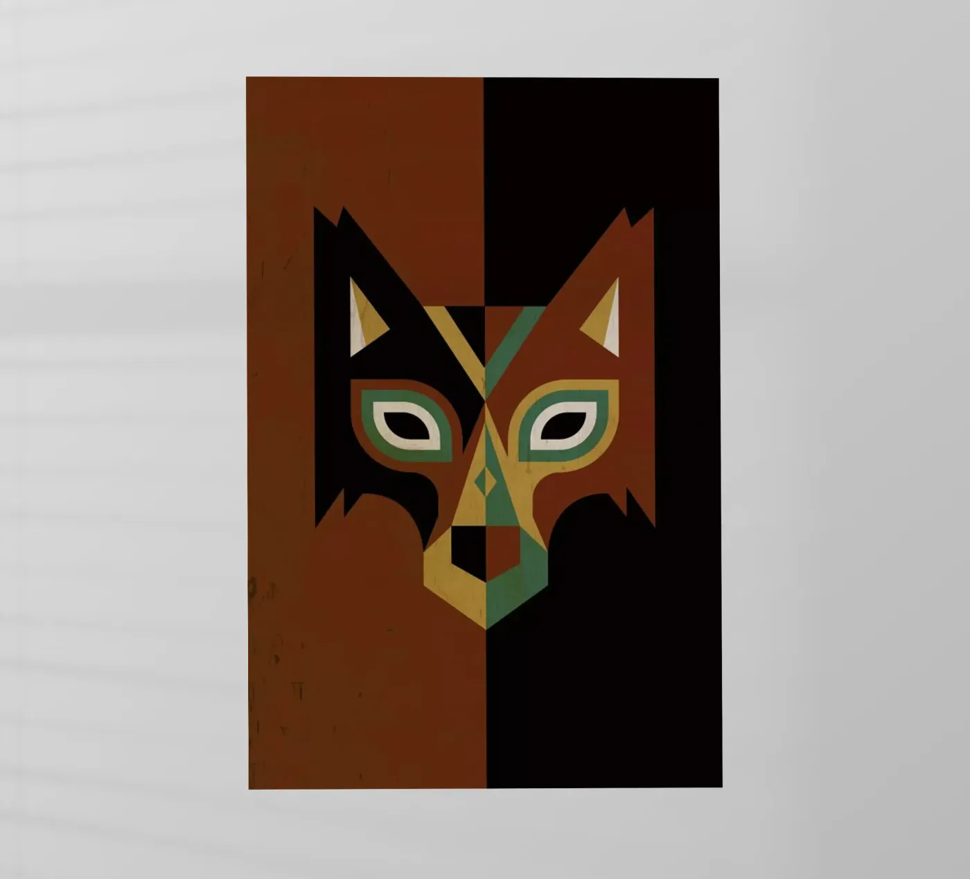 Wolf backlit folie van Oscar Odd Diodoro