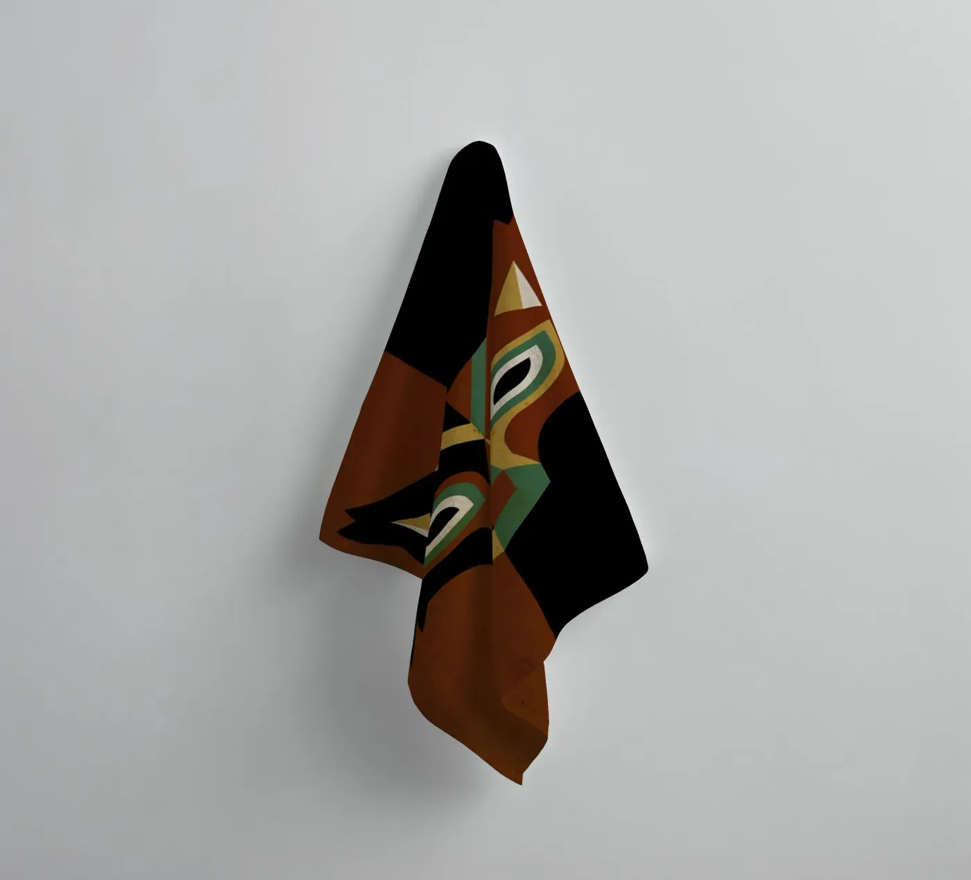 Wolf towel by Oscar Odd Diodoro