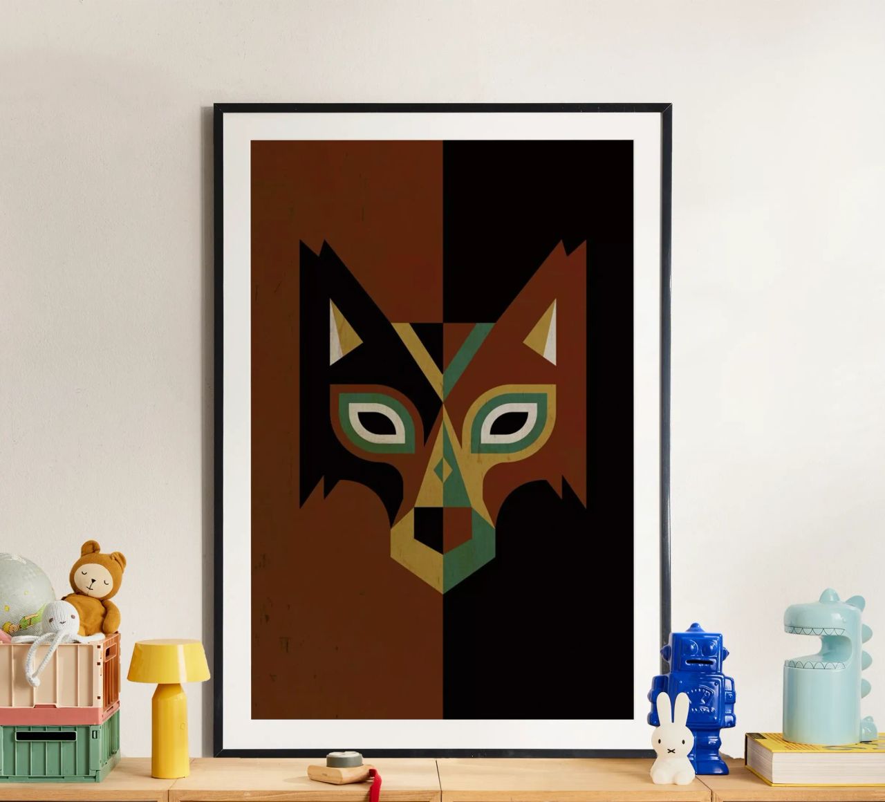 Wolf Poster von Oscar Odd Diodoro