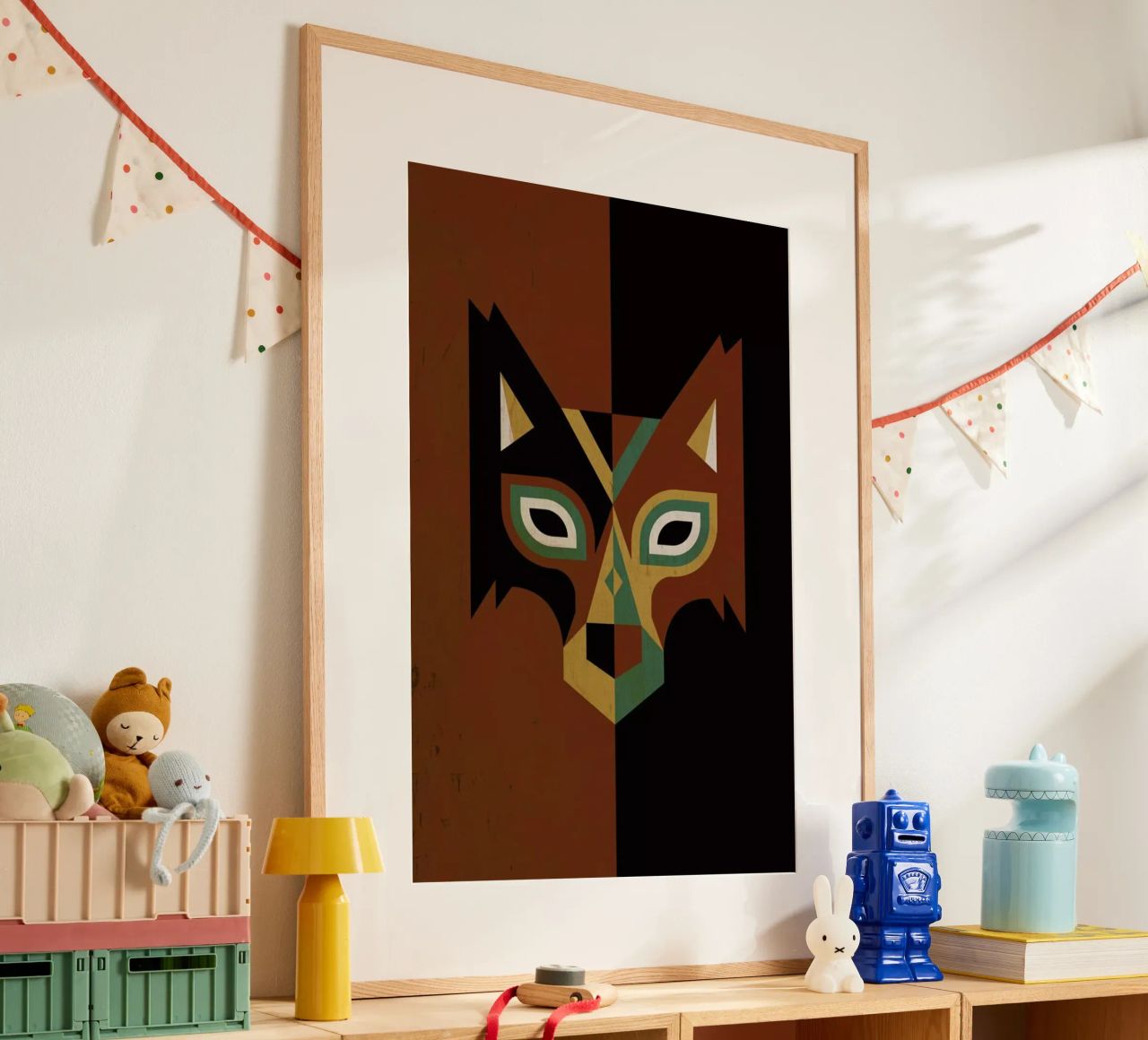 Wolf Poster von Oscar Odd Diodoro