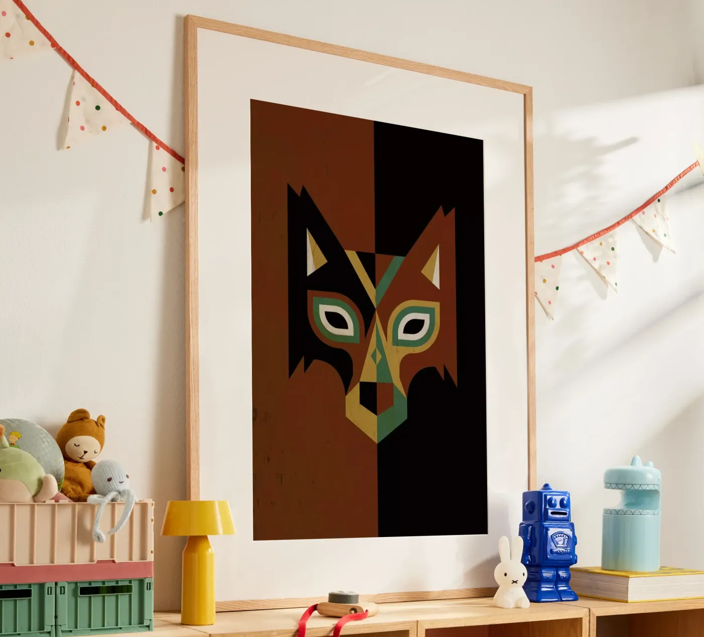 Wolf Poster von Oscar Odd Diodoro