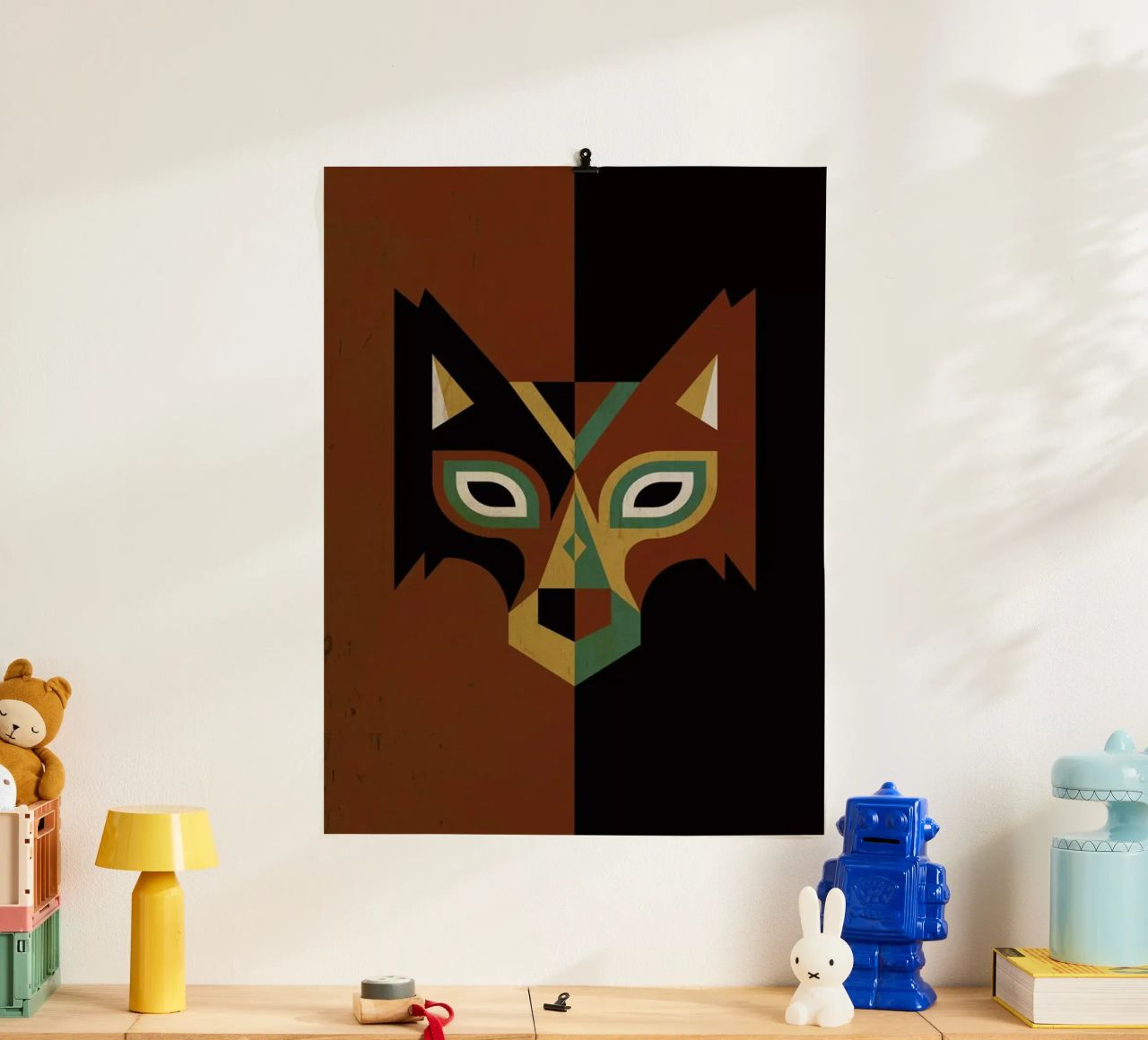 Wolf Poster von Oscar Odd Diodoro