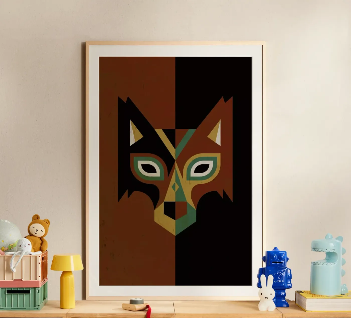 Wolf Poster von Oscar Odd Diodoro