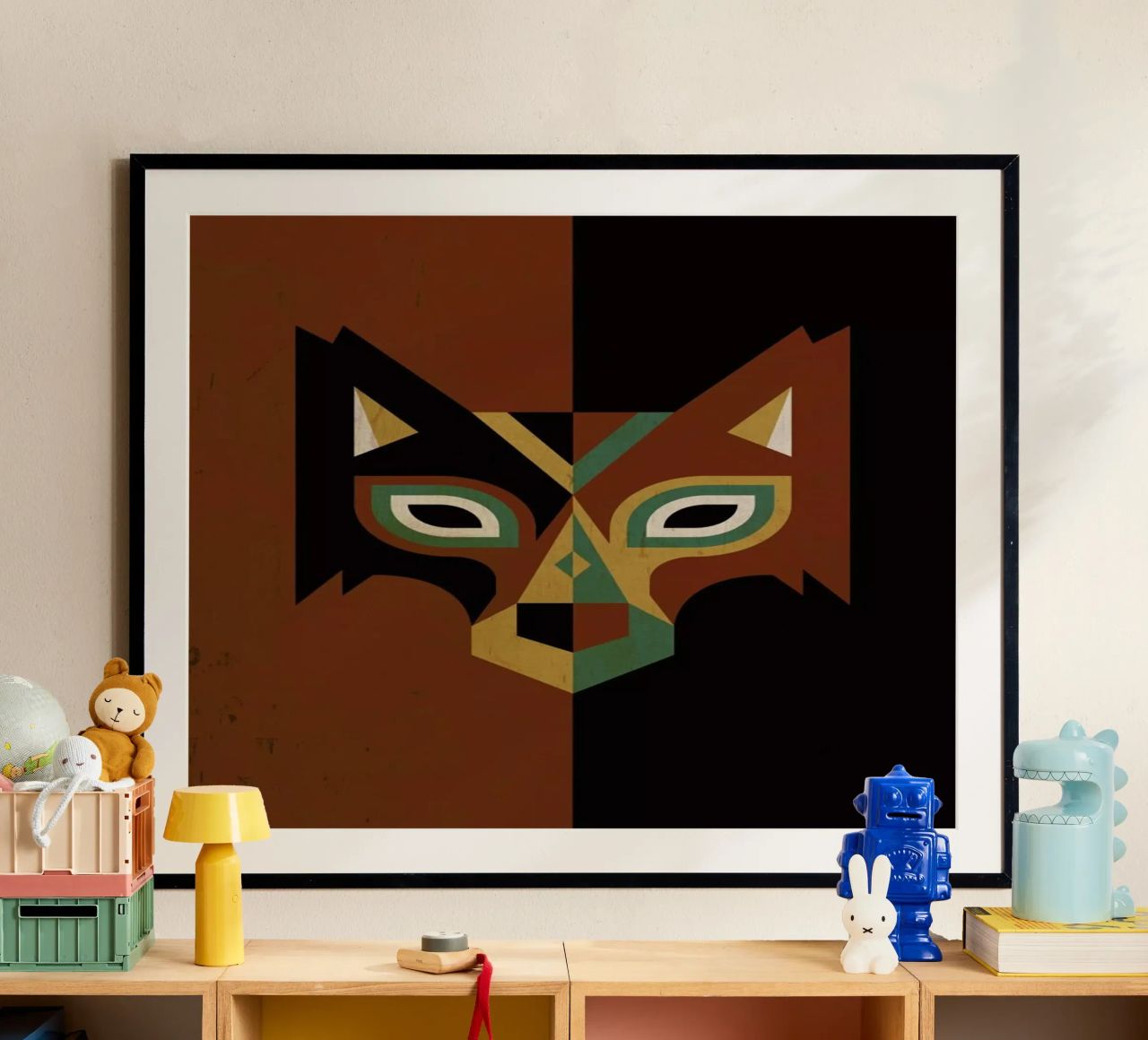 Wolf Poster von Oscar Odd Diodoro