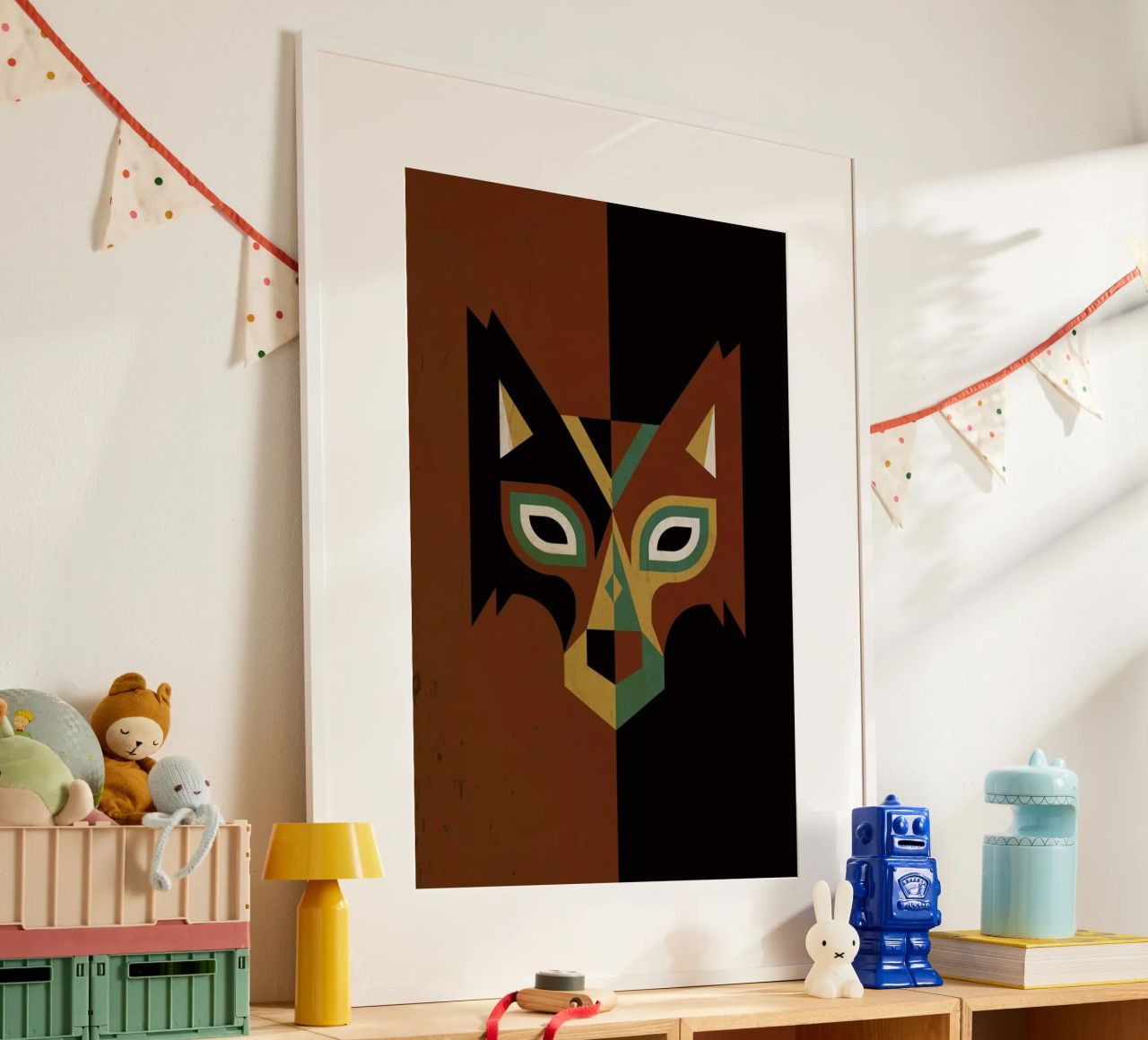 Wolf Poster von Oscar Odd Diodoro
