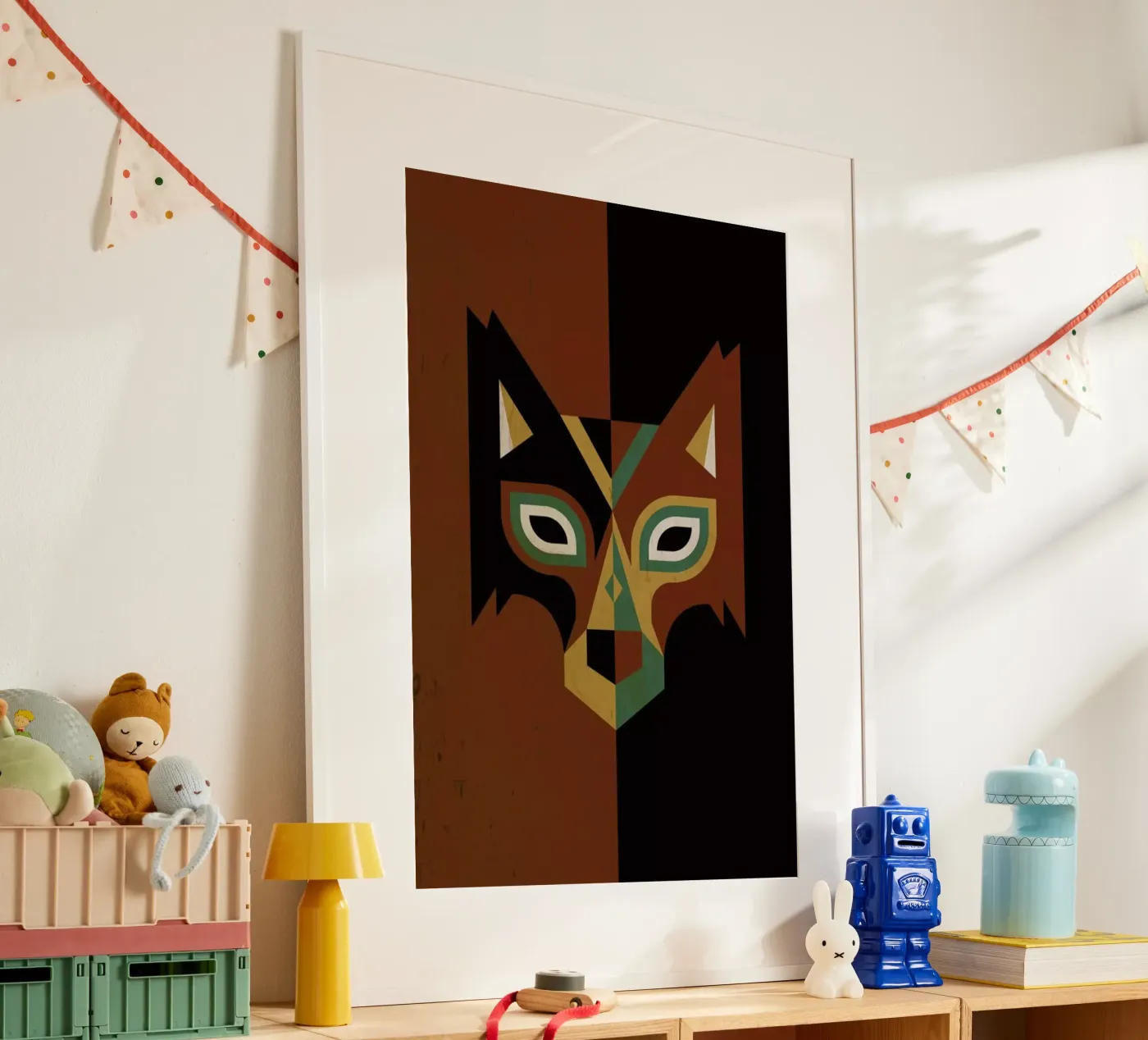 Wolf Poster von Oscar Odd Diodoro