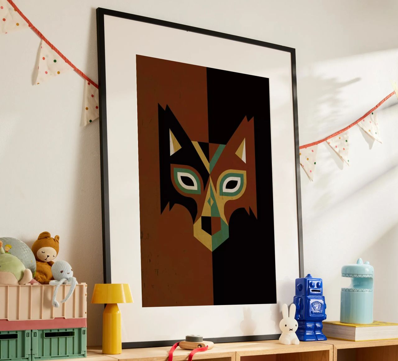 Wolf Poster von Oscar Odd Diodoro