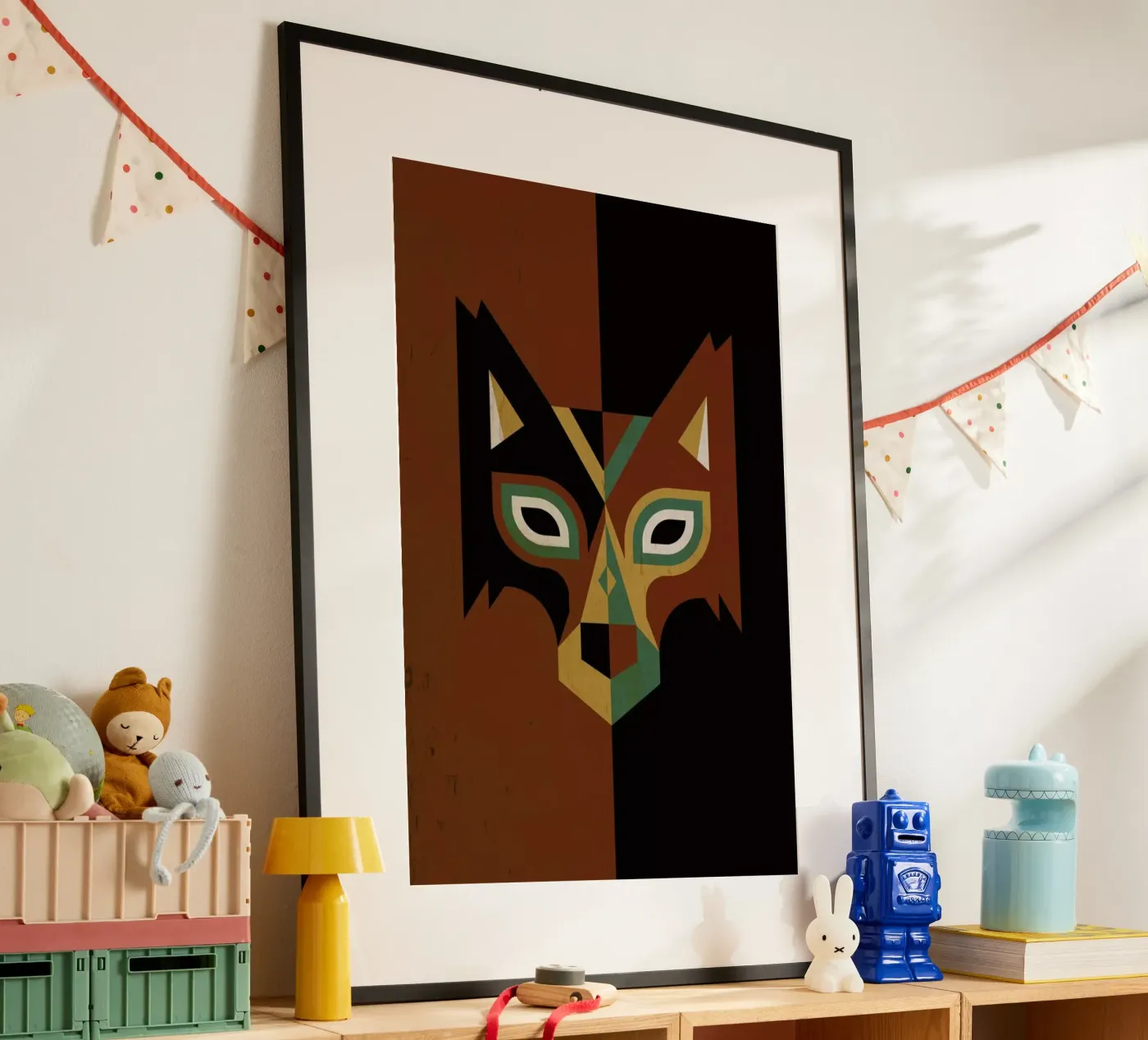 Wolf Poster von Oscar Odd Diodoro