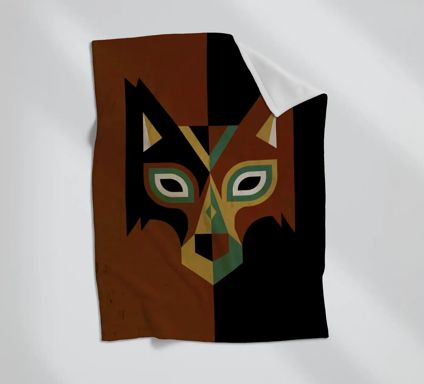 Wolf Fleecedecke von Oscar Odd Diodoro