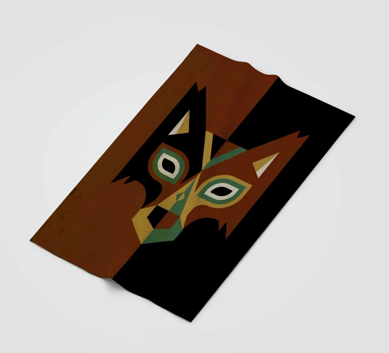 Wolf Fleecedecke von Oscar Odd Diodoro