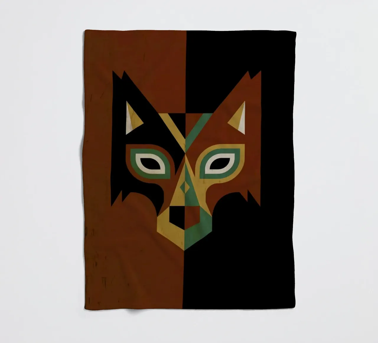 Wolf Fleecedecke von Oscar Odd Diodoro