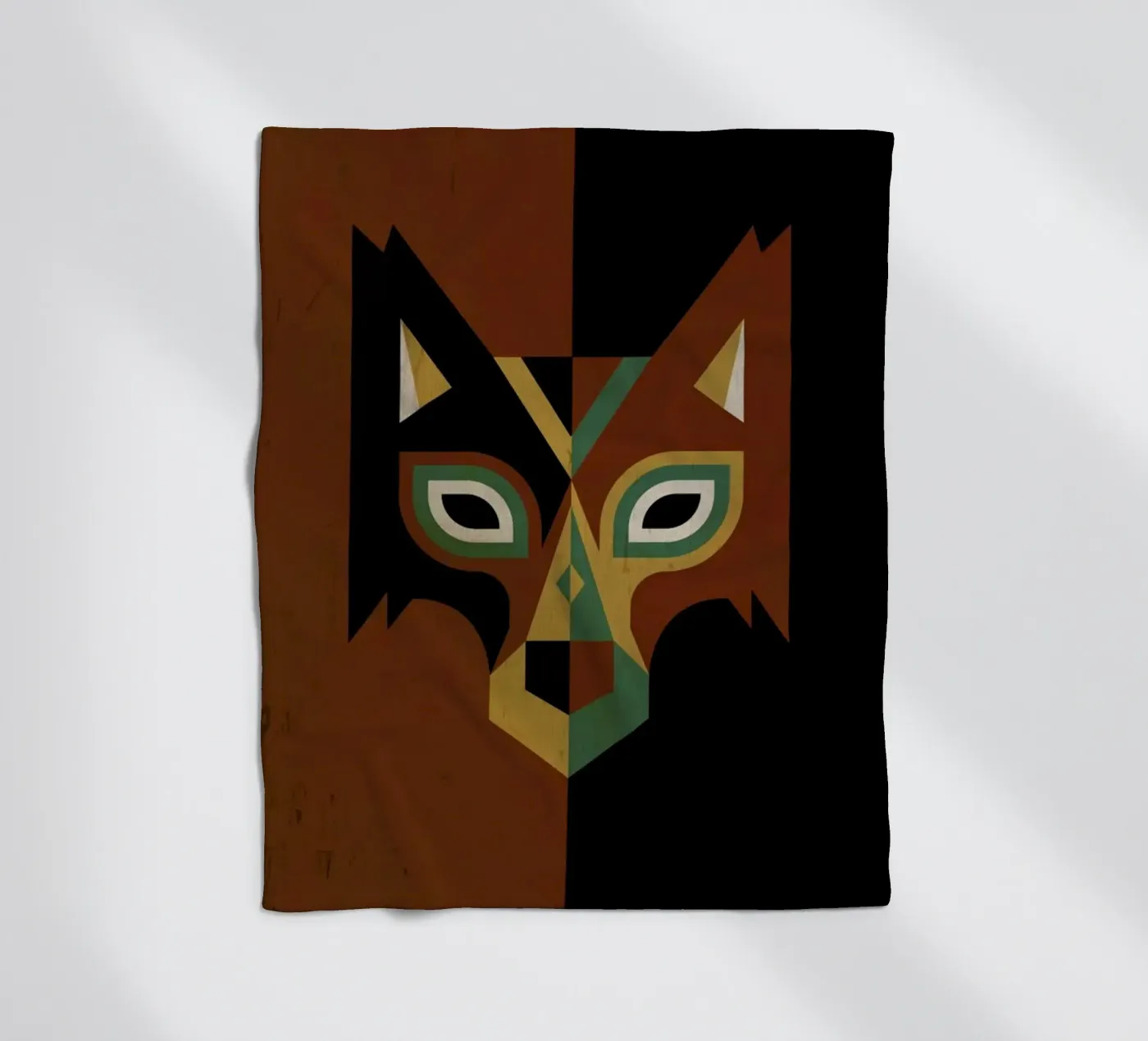 Wolf Fleecedecke von Oscar Odd Diodoro