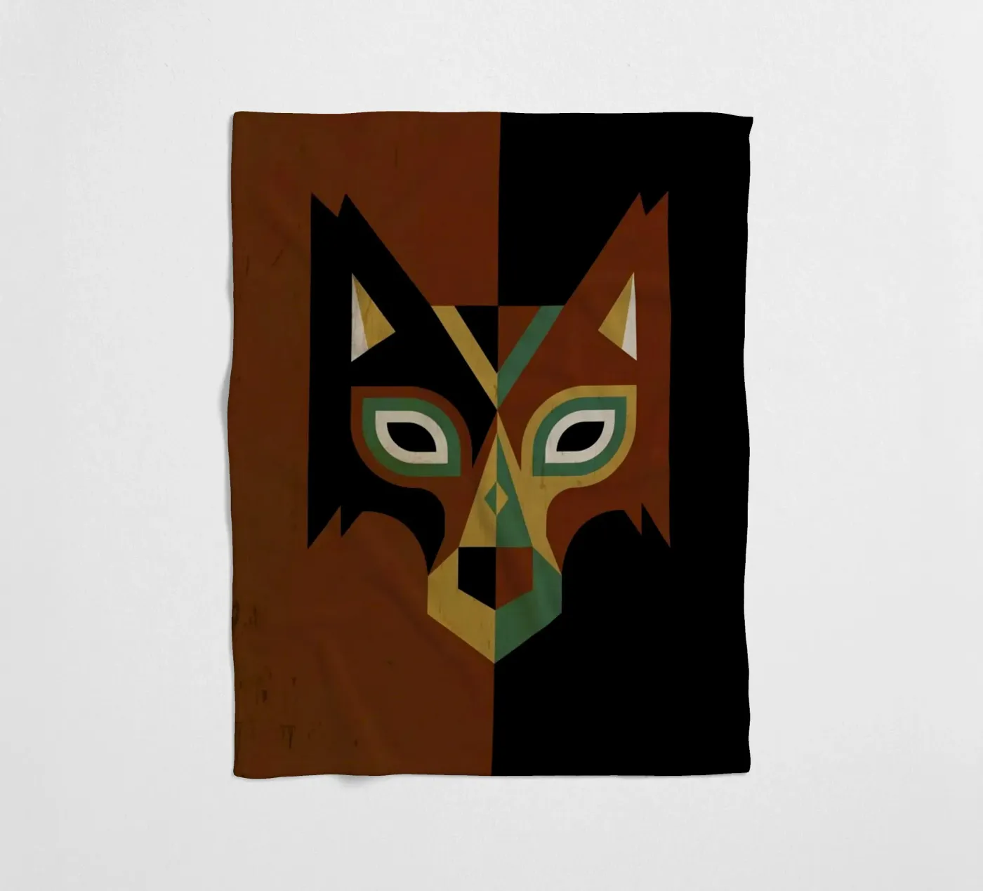 Wolf Fleecedecke von Oscar Odd Diodoro