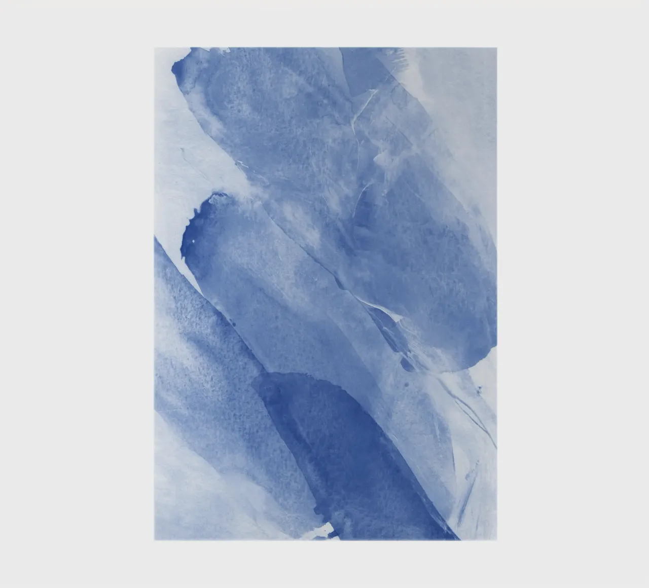 Abstract blue brushstrokes 2 notebook by NouveauPrints