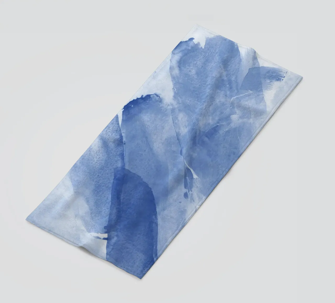 Pennellate astratte blu 2 telo mare da NouveauPrints