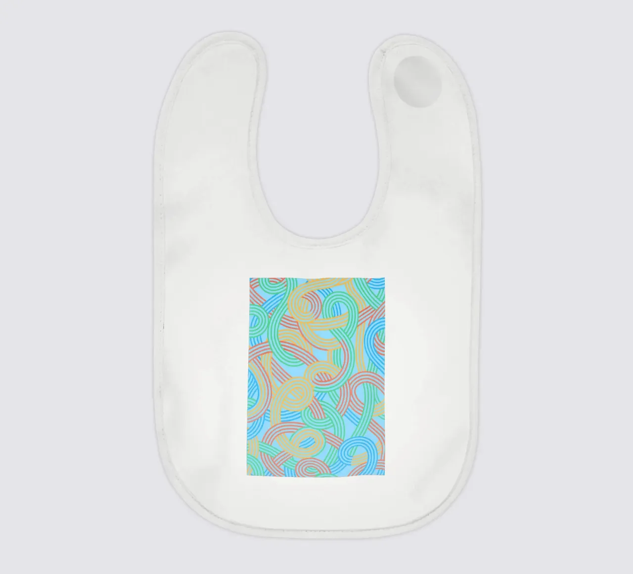 linee astratte di fettuccia vettoriale bavaglino da oneway