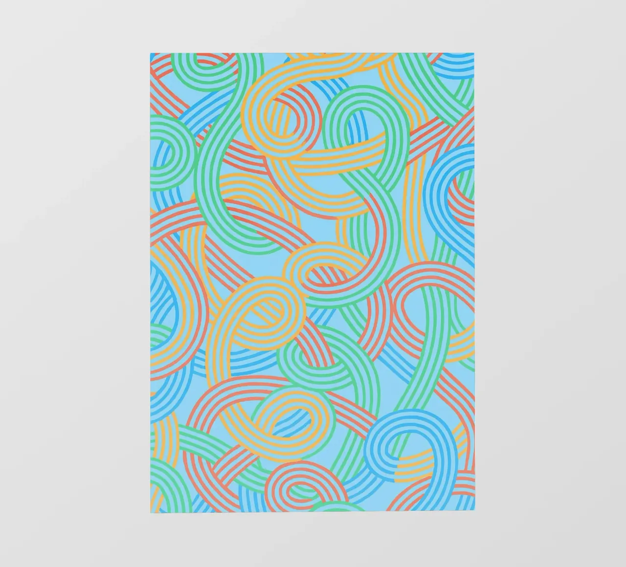 abstraktes gurtband linien vektor PVC Plane von oneway