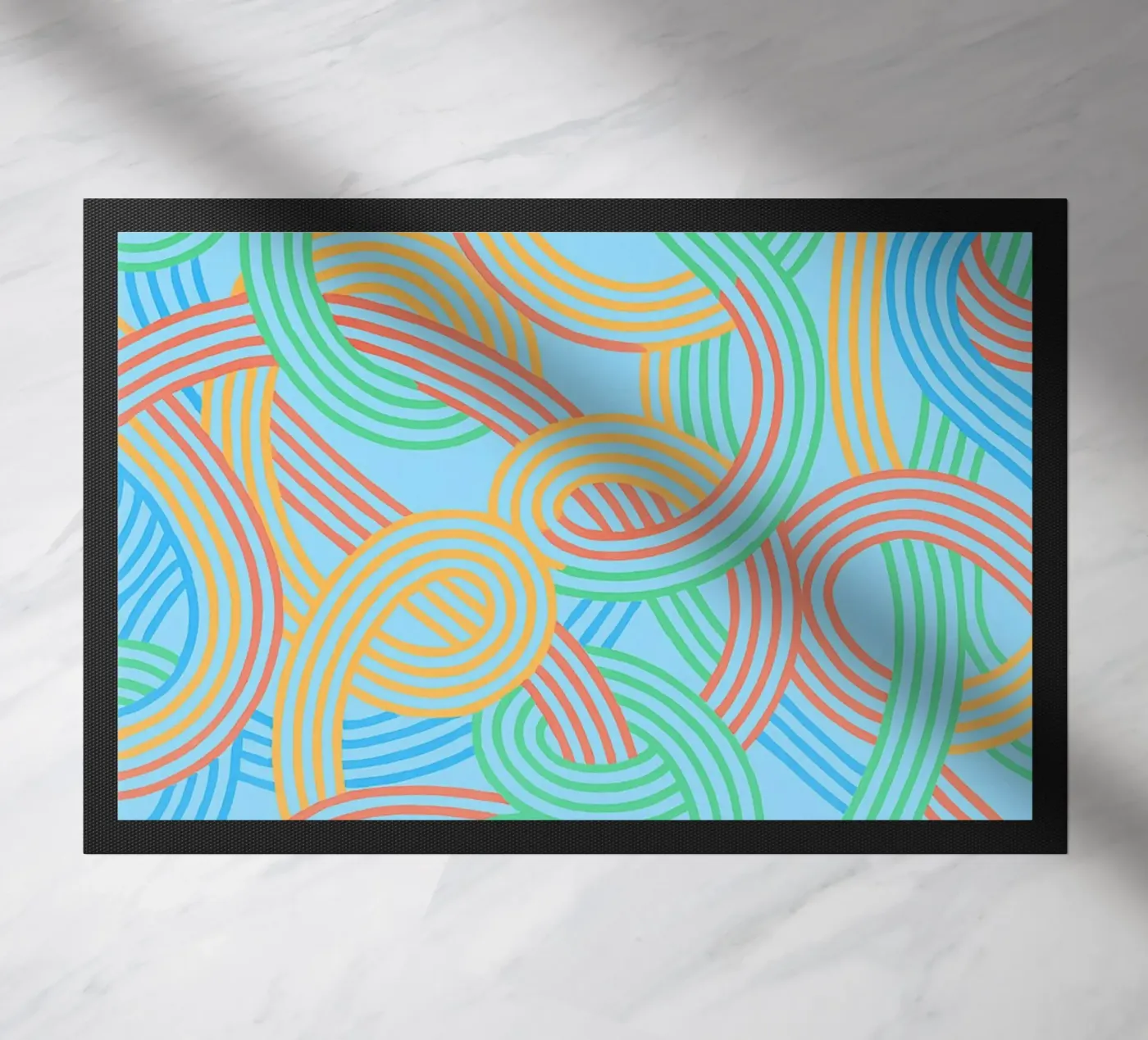 abstract webbing lines vector doormat by oneway
