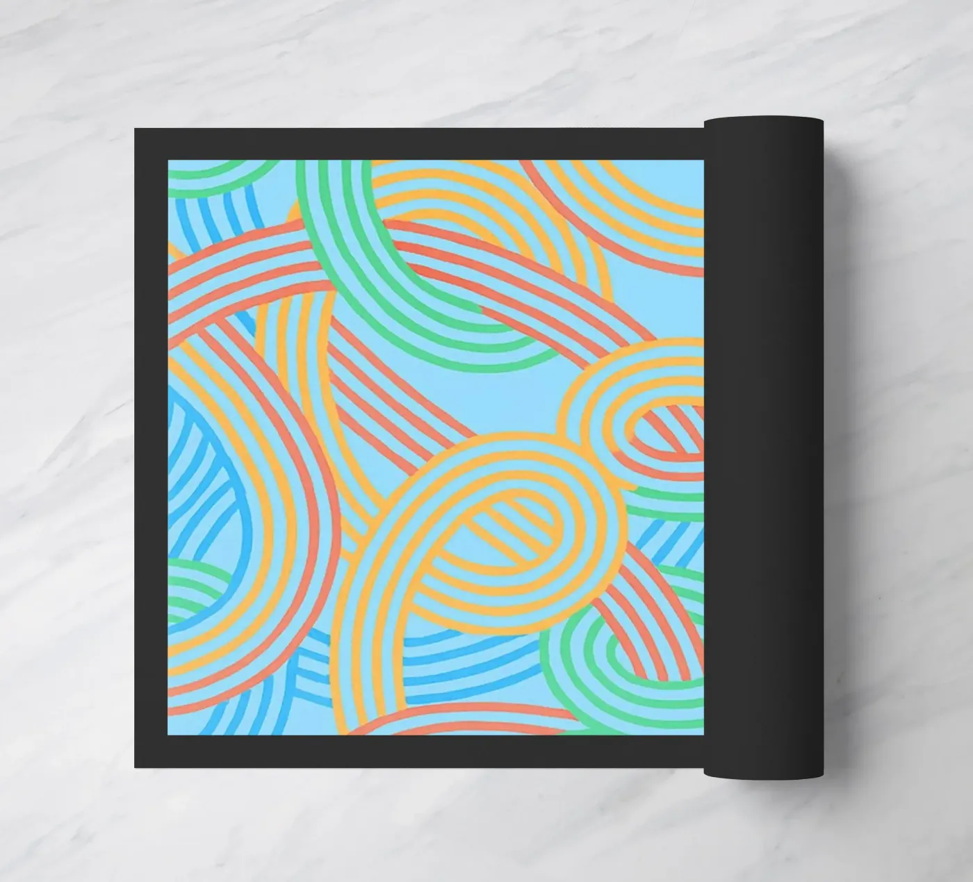 abstract webbing lines vector doormat by oneway