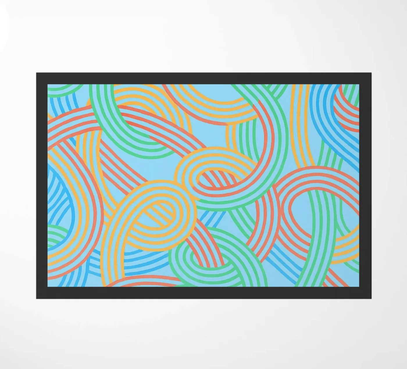abstract webbing lines vector doormat by oneway