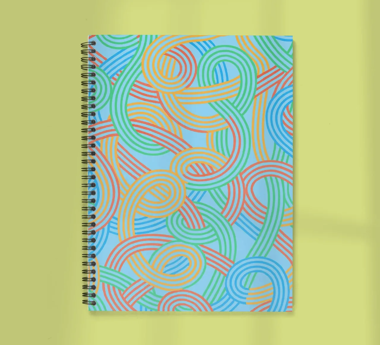 abstract webbing lines vector spiral notebook by oneway