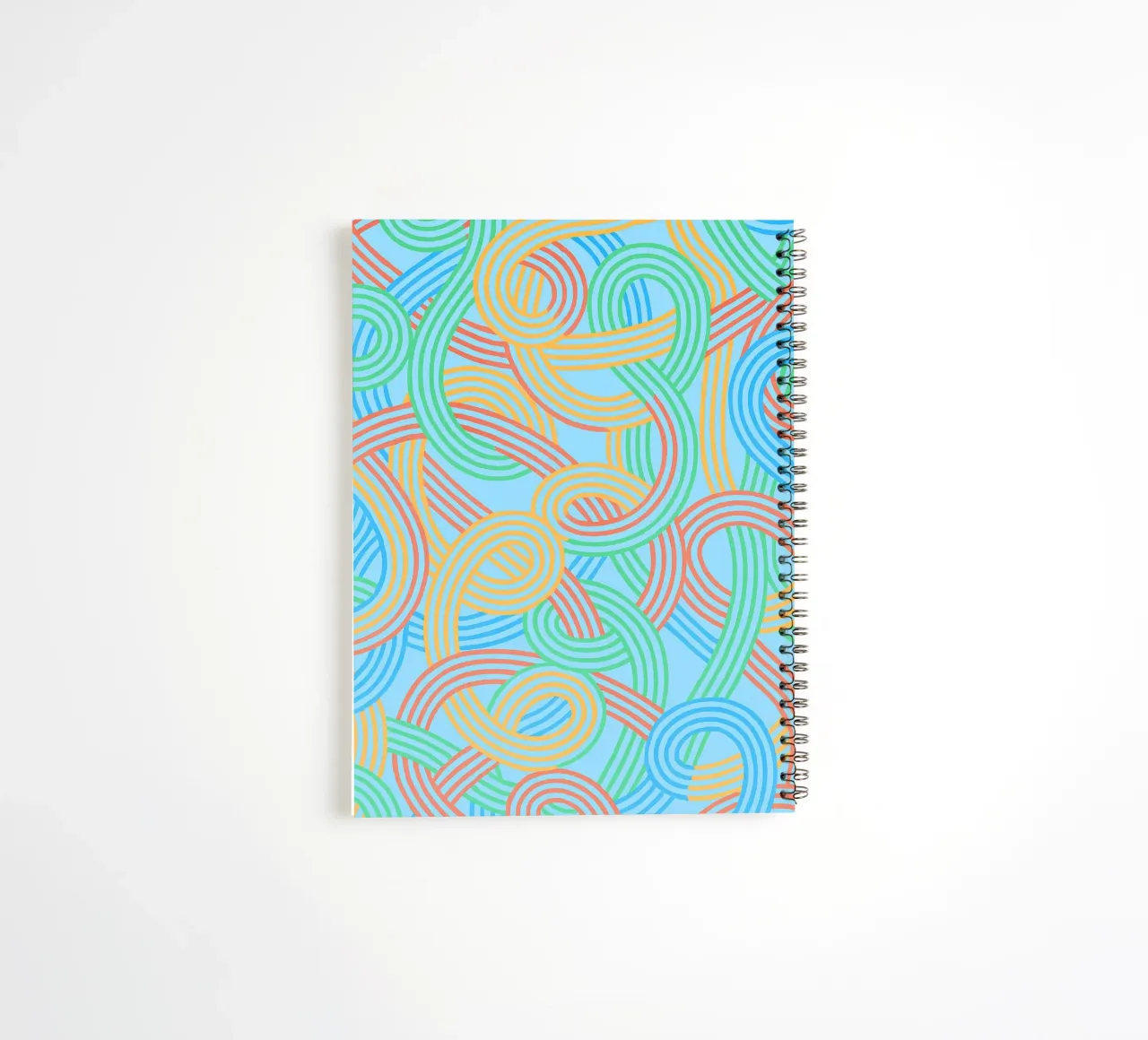 abstract webbing lines vector spiral notebook by oneway