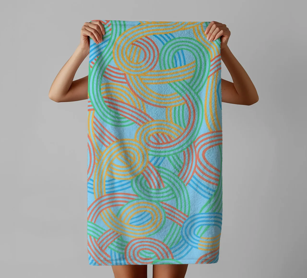 abstract webbing lines vector towel by oneway