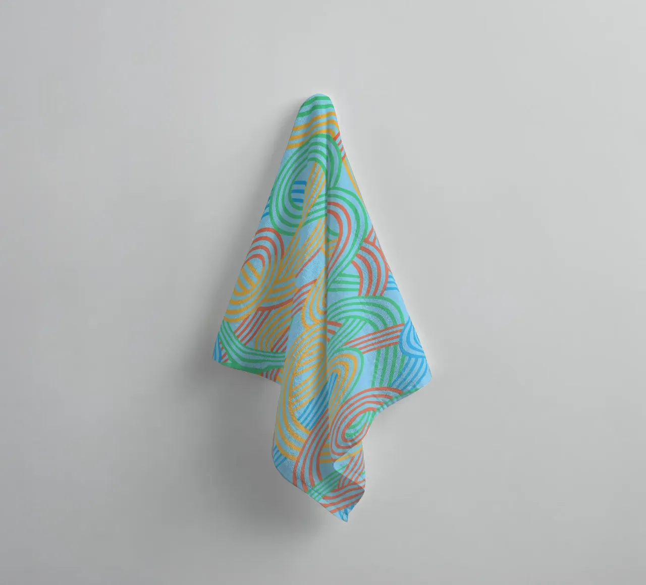 lignes abstraites de sangles vectorielles serviette de bain de oneway
