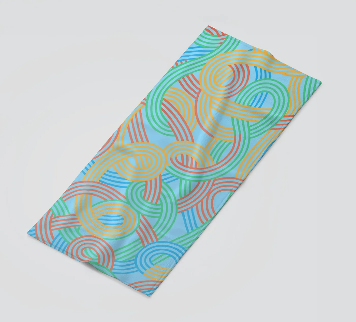 abstract webbing lines vector beach towel by oneway