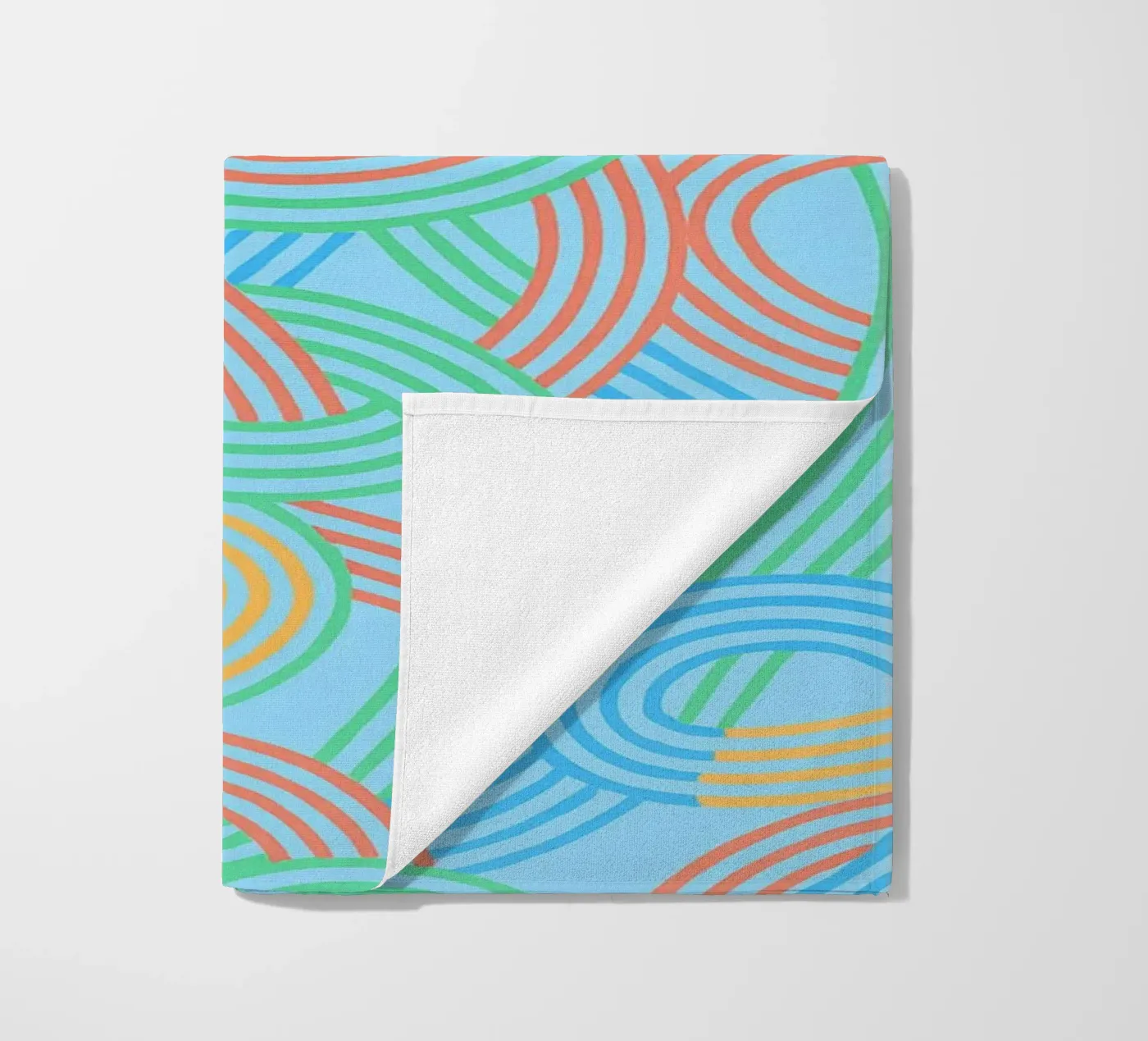 abstract webbing lines vector beach towel by oneway