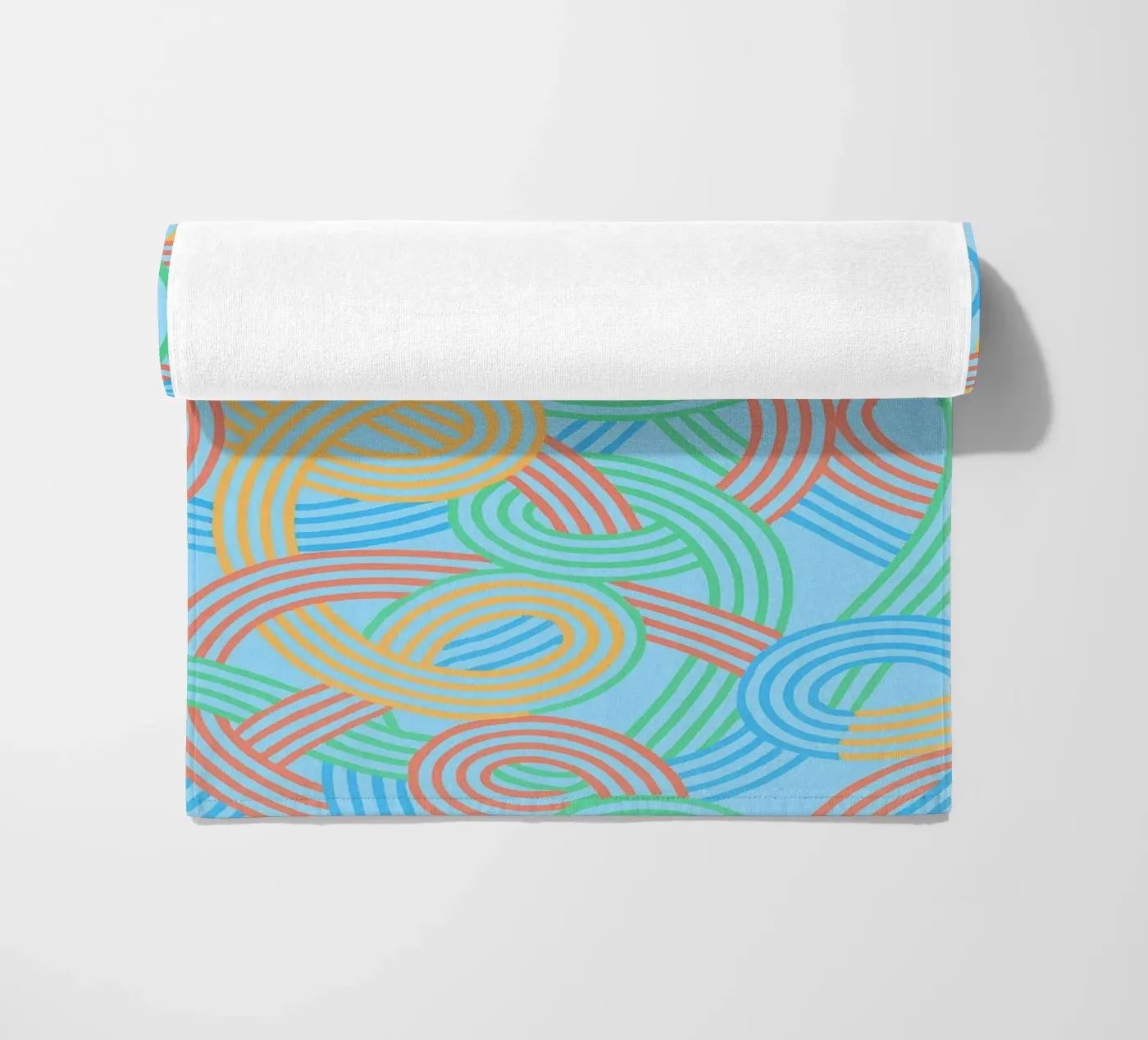 abstract webbing lines vector beach towel by oneway