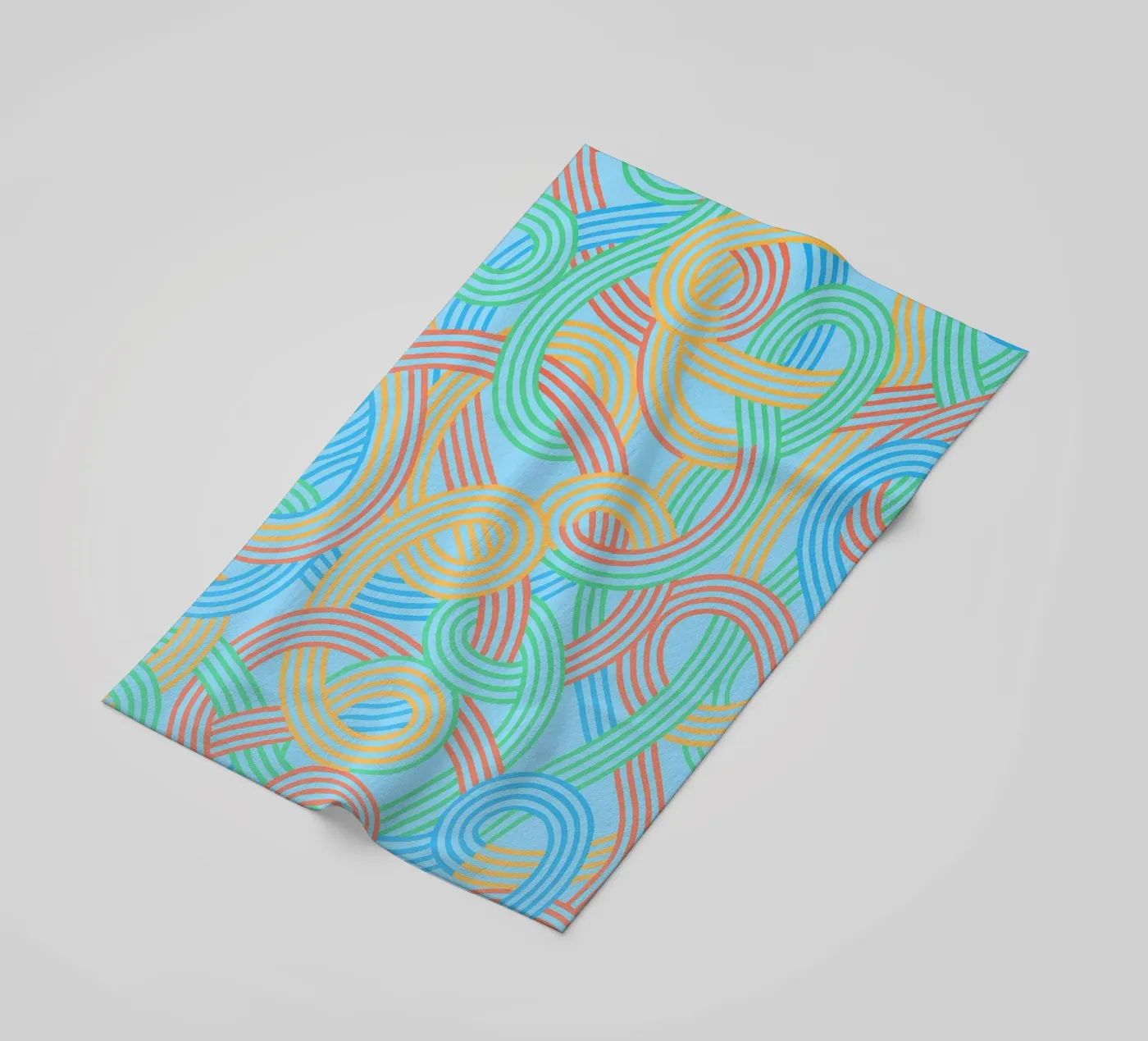 abstract webbing lines vector beach towel by oneway