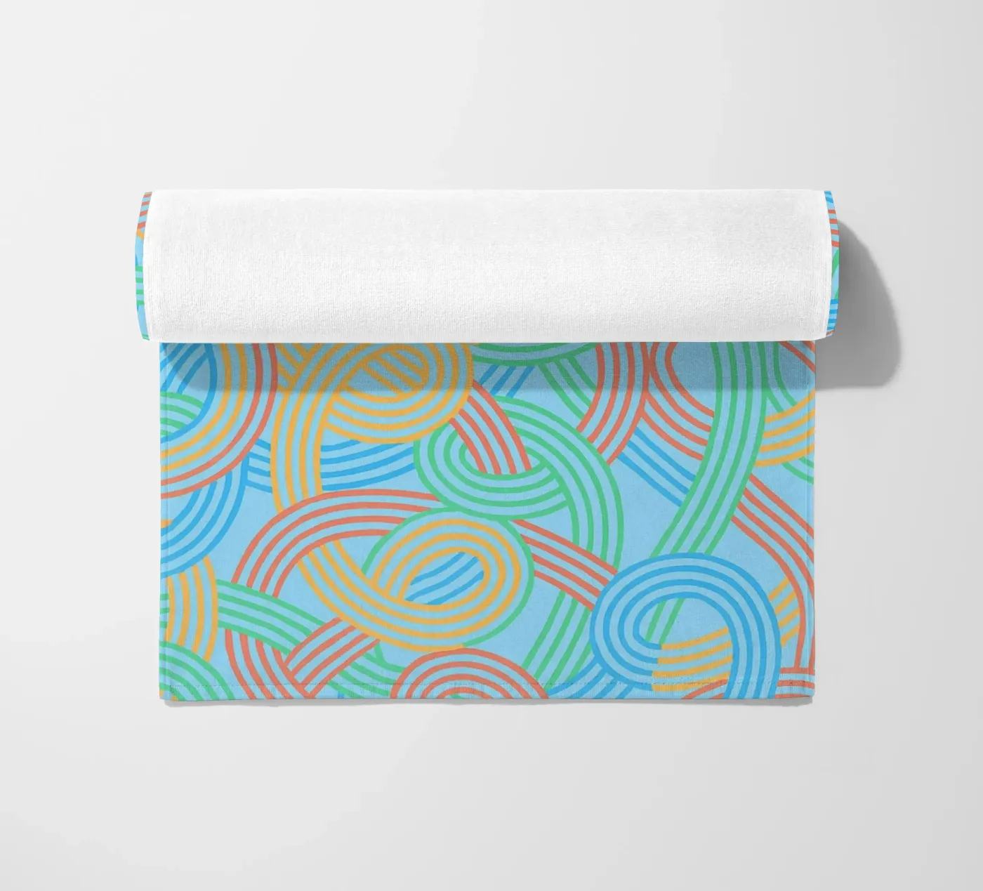 abstract webbing lines vector beach towel by oneway