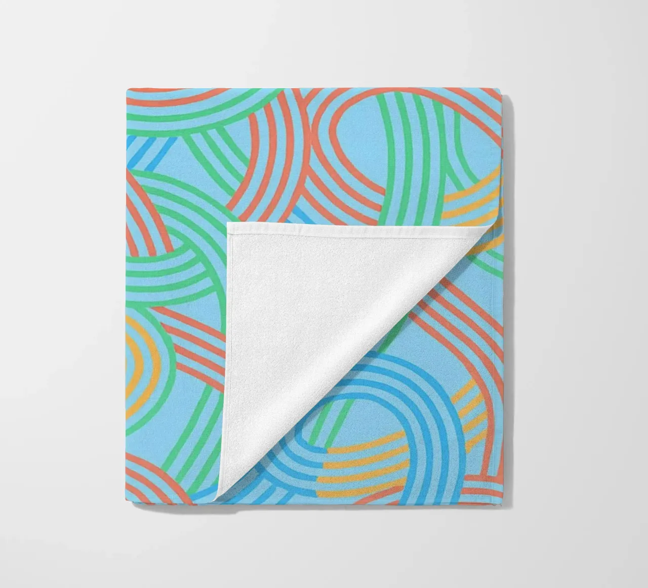 abstract webbing lines vector beach towel by oneway