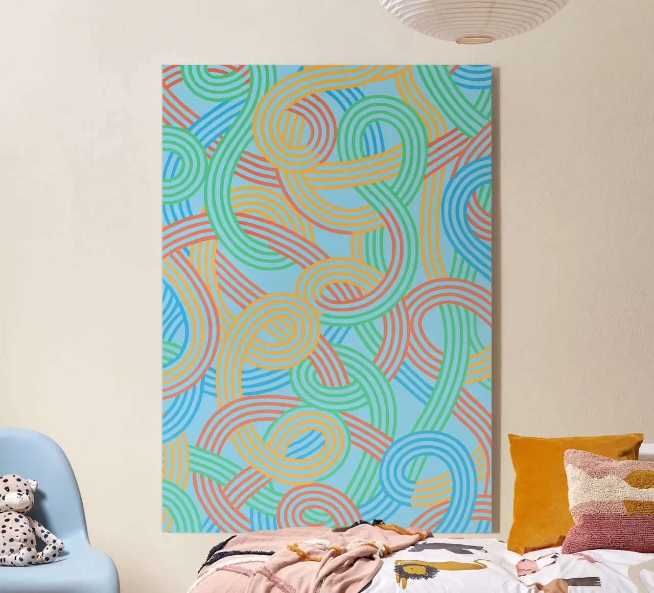 abstract webbing lines vector acryl van oneway