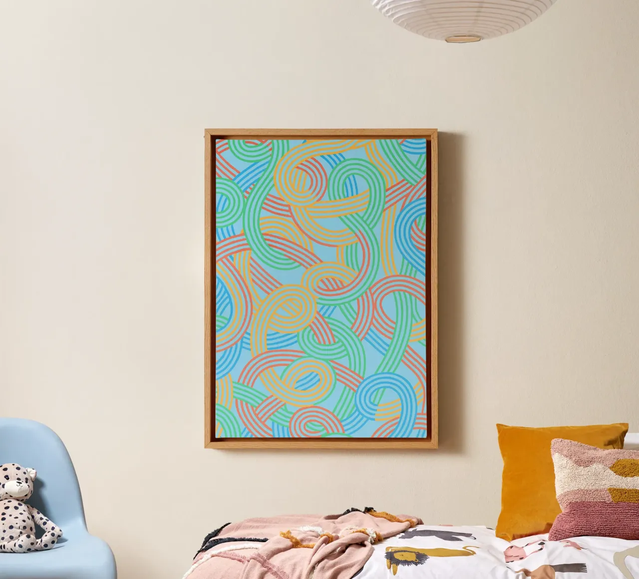 abstract webbing lines vector canvas by oneway