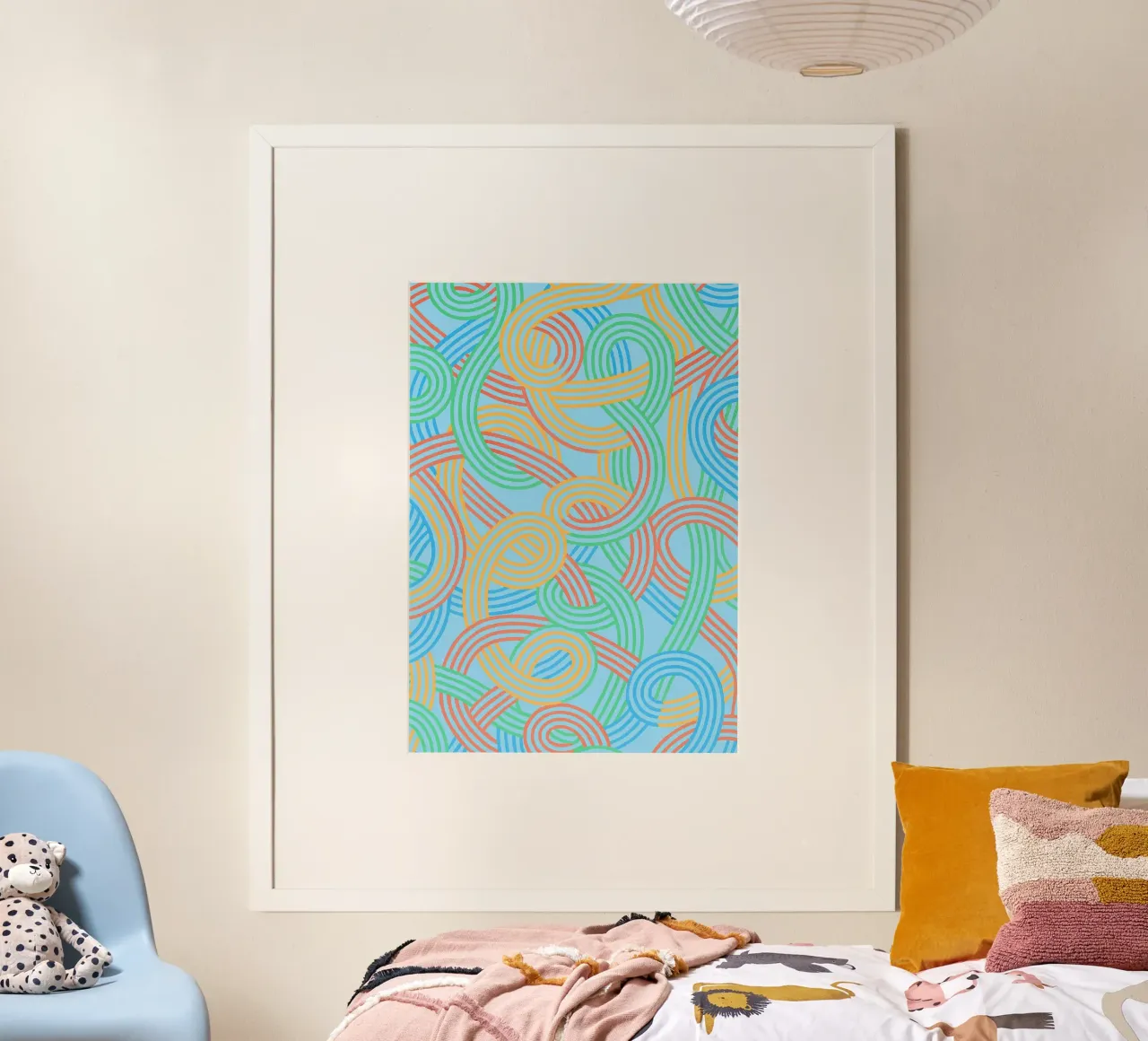 abstract webbing lines vector poster by oneway