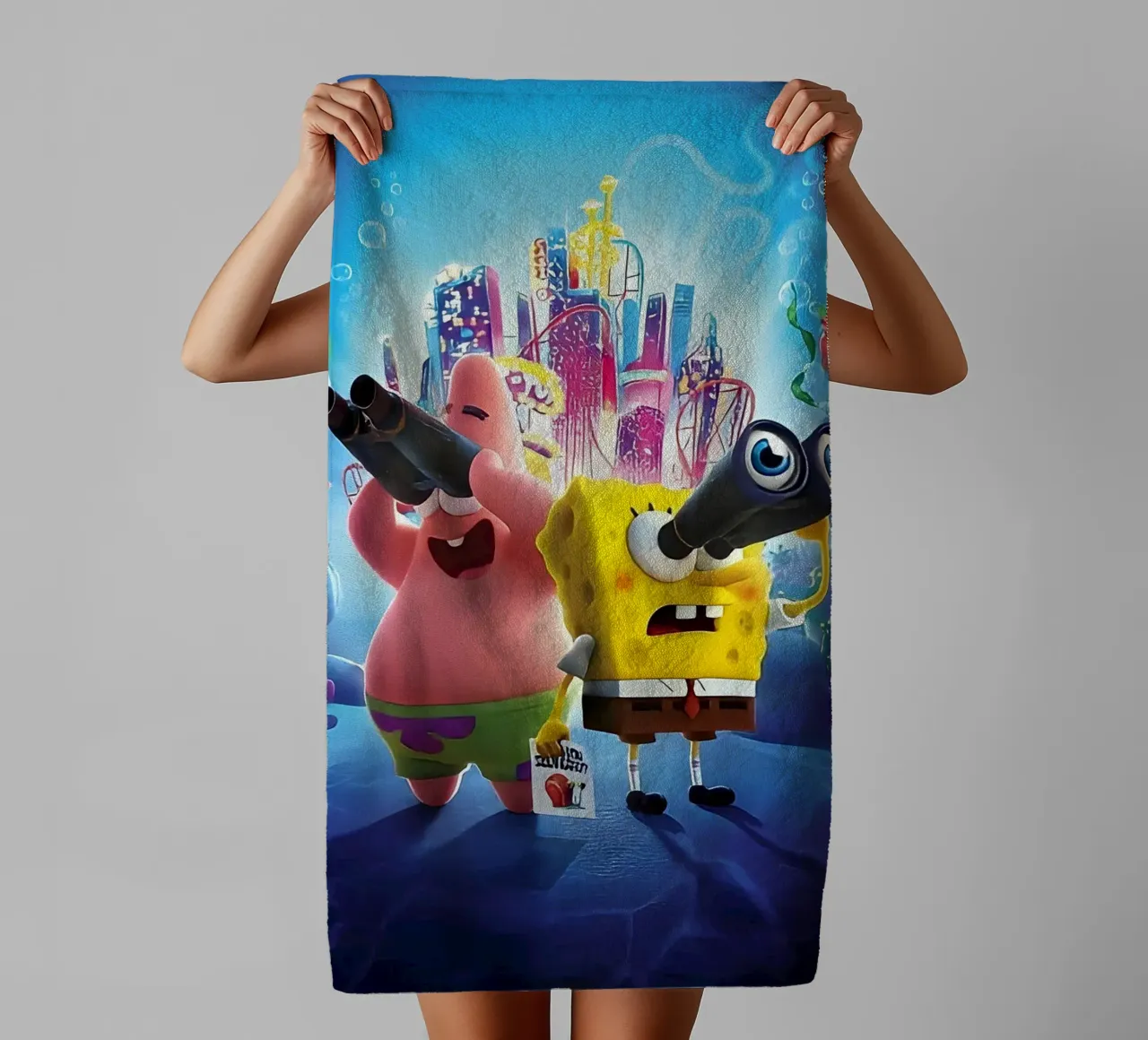 SpongeBob asciugamano da bagno da Low poly art
