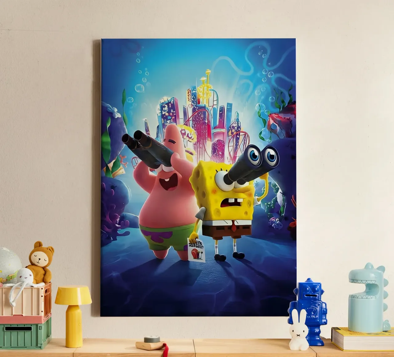 SpongeBob tela da Low poly art