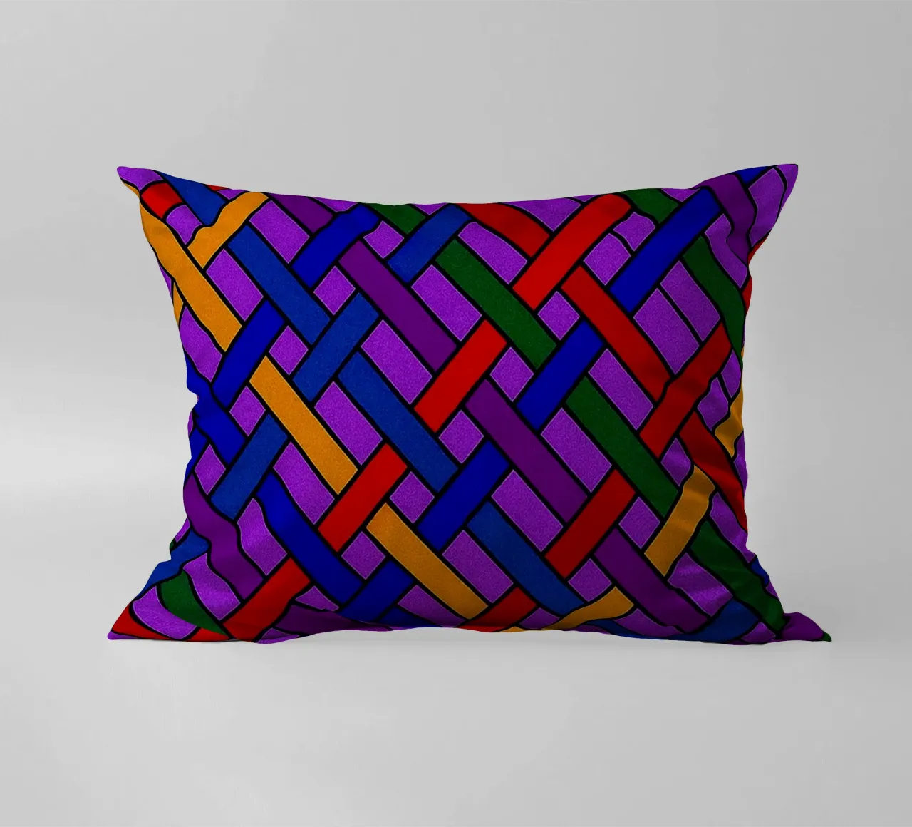abstract webbing purple lines vector decorative cushion by oneway