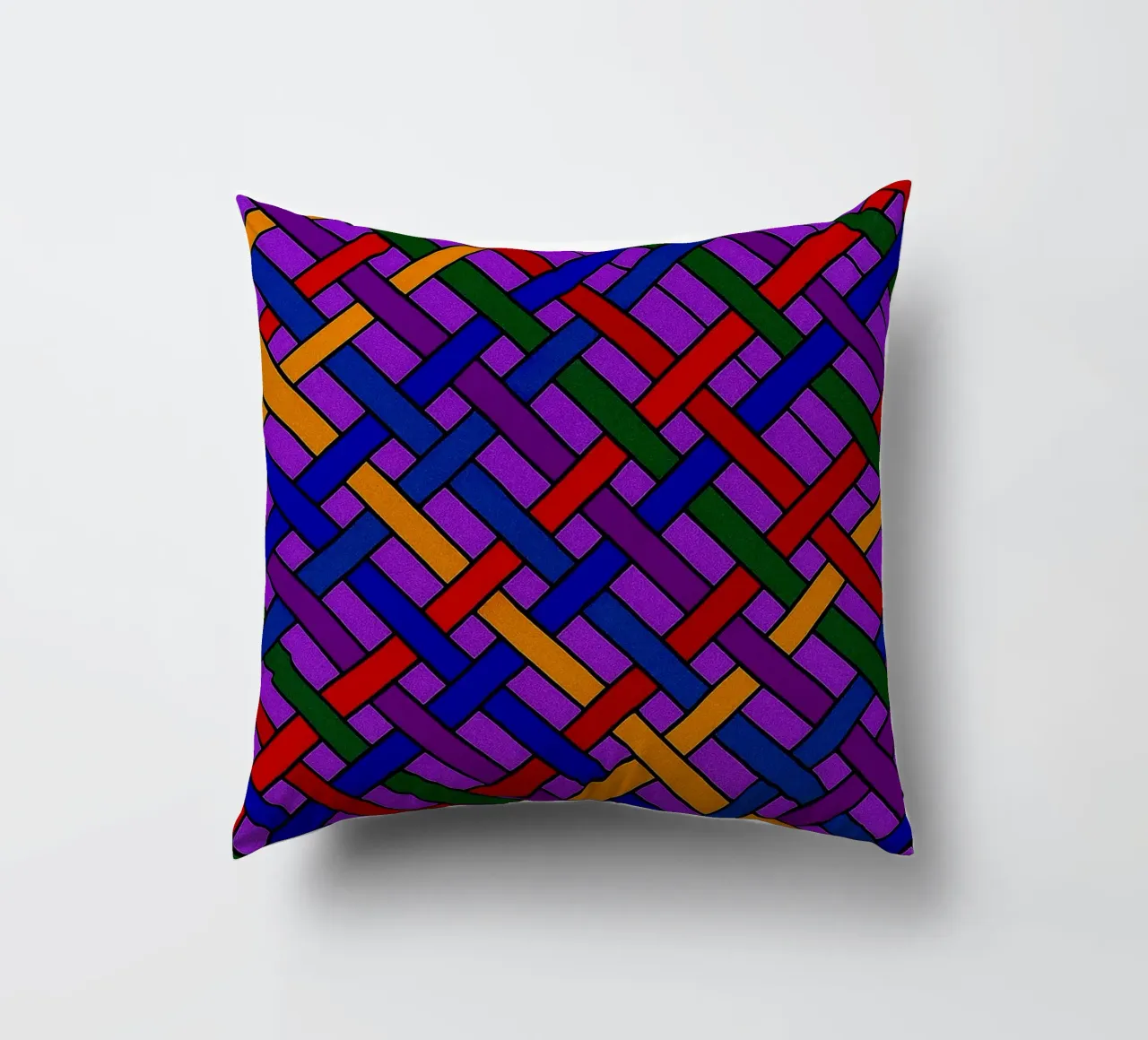 abstract webbing purple lines vector decorative cushion by oneway