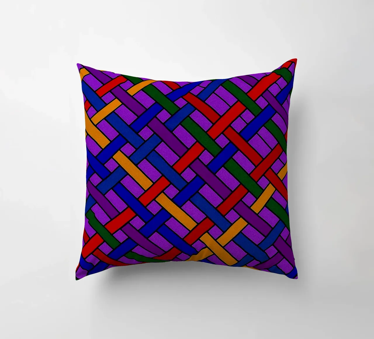abstract webbing purple lines vector decorative cushion by oneway