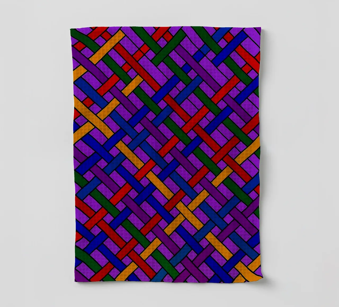 abstract webbing purple lines vector tea towel by oneway