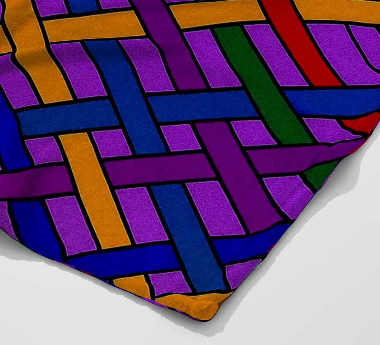 abstract webbing purple lines vector fleece blanket by oneway
