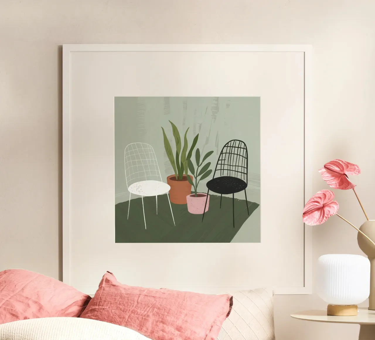 Trio di sedie moderne poster da Hollow Years