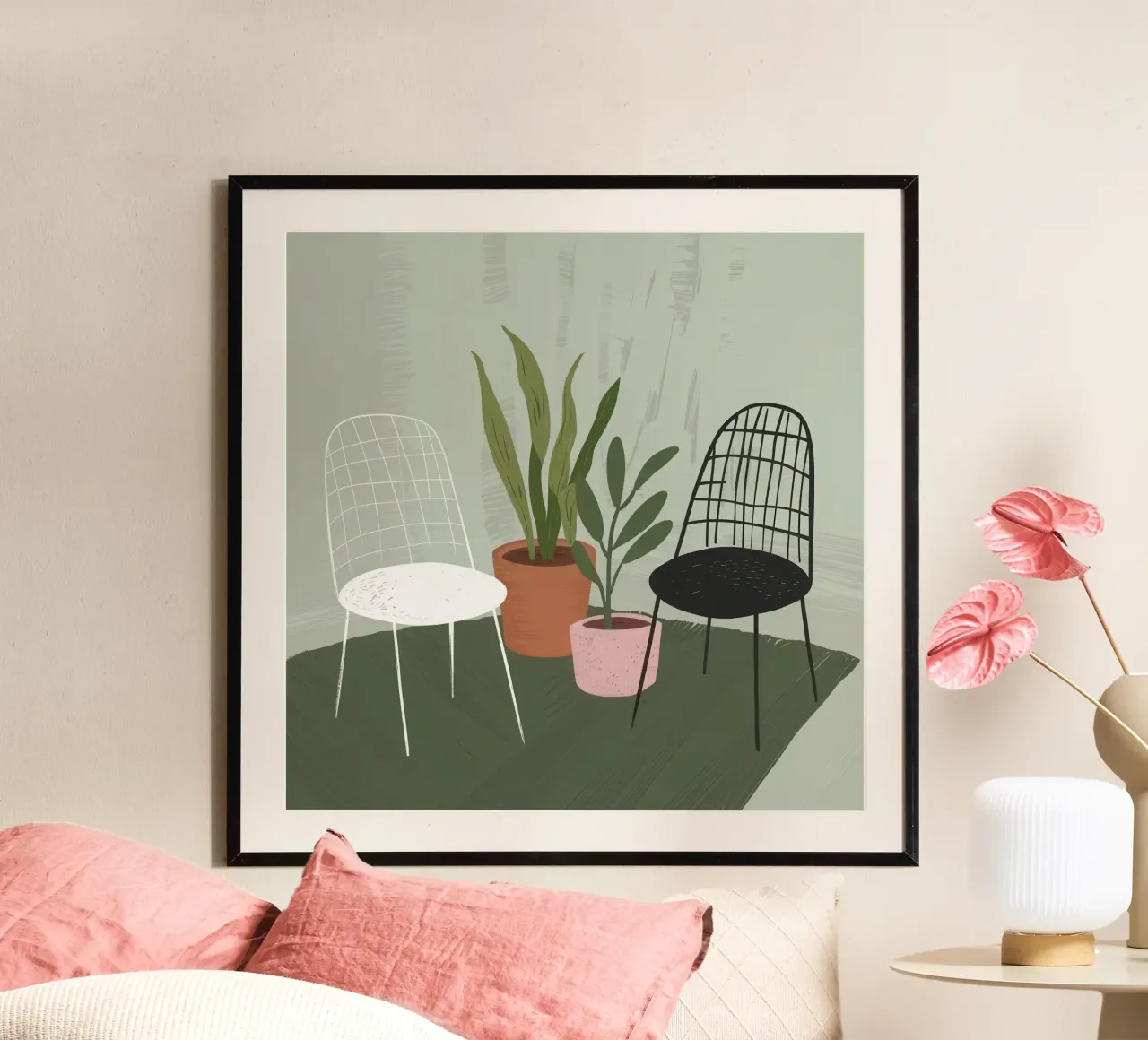 Trio di sedie moderne poster da Hollow Years
